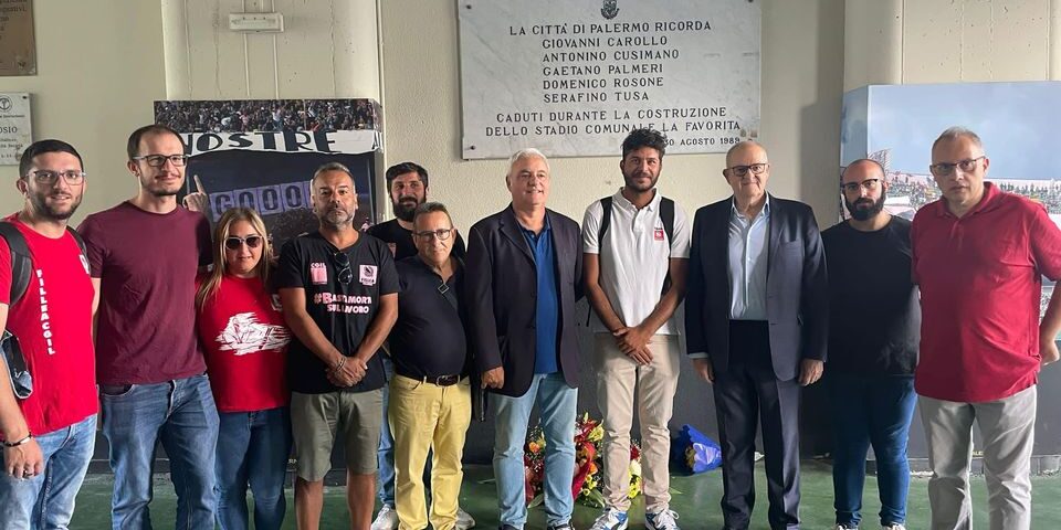 Stadio Barbera, ricordo operai morti 1