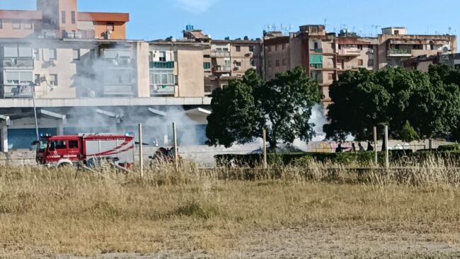 Incendio rifiuti Cep